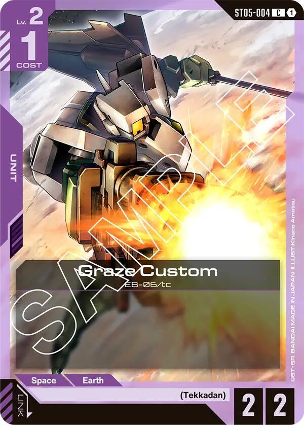 Image for Graze Custom (ST05-004) (Starter Deck 05: Iron Bloom) - Gundam Card Game
