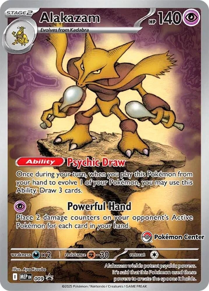 Alakazam (009) (Pokemon Center Exclusive) [Mega Evolution Promo]