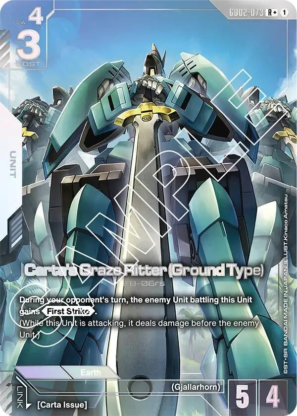 Image for Carta's Graze Ritter (Ground Type) (R+) (GD02-073) (Dual Impact) - Gundam Card Game