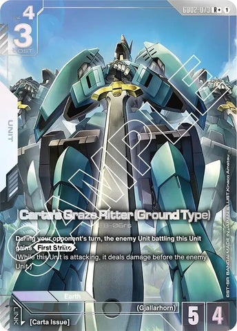 Image for Carta's Graze Ritter (Ground Type) (R+) (GD02-073) (Dual Impact) - Gundam Card Game