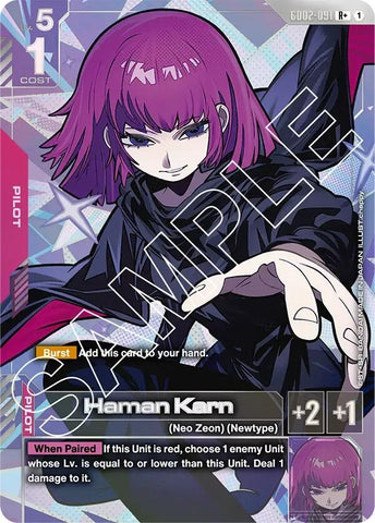 Image for Haman Karn (R+) (GD02-091) (Dual Impact) - Gundam Card Game