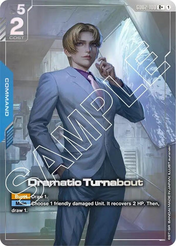 Image for Dramatic Turnabout (R+) (GD02-100) (Dual Impact) - Gundam Card Game