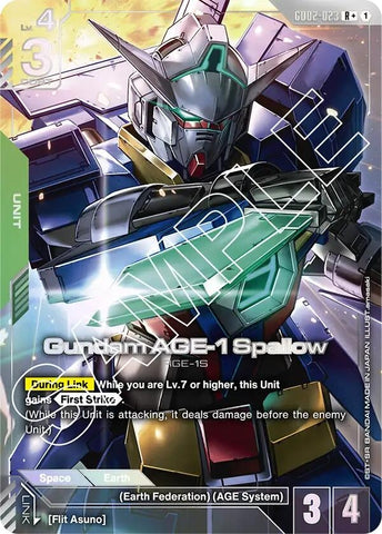 Image for Gundam AGE-1 Spallow (R+) (GD02-023) (Dual Impact) - Gundam Card Game