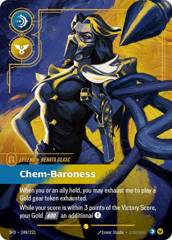 Image for Renata Glasc - Chem-Baroness (Overnumbered) (249/221) (Spiritforged) - Riftbound: League of Legends Trading Card Game