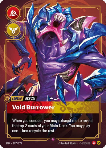 Image for Rek'sai - Void Burrower (187/221) (Spiritforged) - Riftbound: League of Legends Trading Card Game