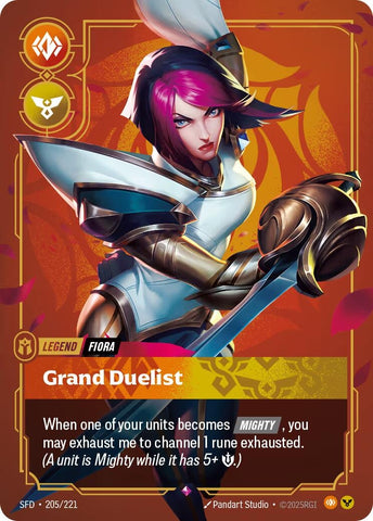 Image for Fiora - Grand Duelist (205/221) (Spiritforged) - Riftbound: League of Legends Trading Card Game