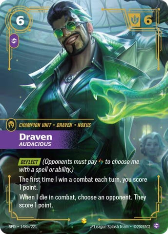 Image for Draven - Audacious (Alternate Art) (148a/221) (Spiritforged) - Riftbound: League of Legends Trading Card Game