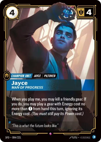 Image for Jayce - Man of Progress (084/221) (Spiritforged) - Riftbound: League of Legends Trading Card Game
