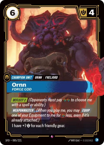 Image for Ornn - Forge God (085/221) (Spiritforged) - Riftbound: League of Legends Trading Card Game