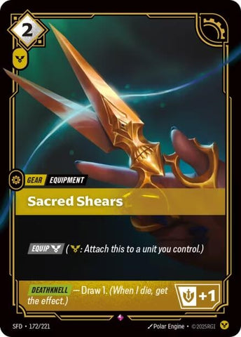 Image for Sacred Shears (172/221) (Spiritforged) - Riftbound: League of Legends Trading Card Game