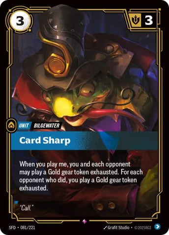 Image for Card Sharp (081/221) (Spiritforged) - Riftbound: League of Legends Trading Card Game