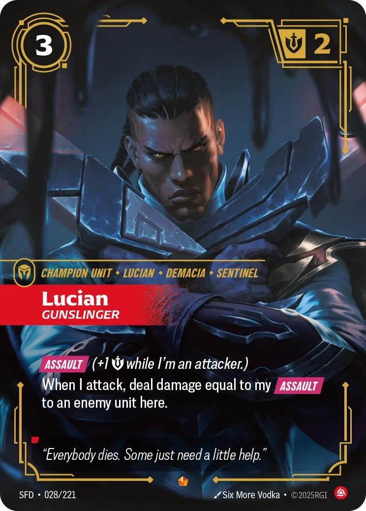 Lucian - Gunslinger (028/221) (Spiritforged)