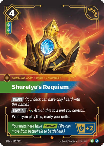 Image for Shurelya's Requiem (192/221) (Spiritforged) - Riftbound: League of Legends Trading Card Game