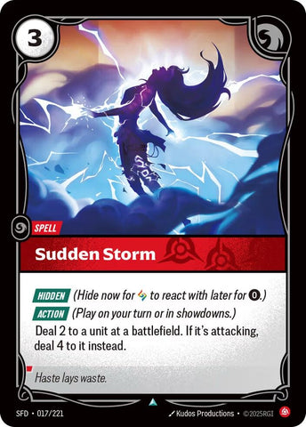 Image for Sudden Storm (017/221) (Spiritforged) - Riftbound: League of Legends Trading Card Game