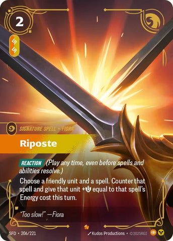 Image for Riposte (206/221) (Spiritforged) - Riftbound: League of Legends Trading Card Game