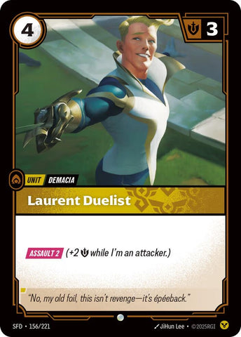 Image for Laurent Duelist (156/221) (Spiritforged) - Riftbound: League of Legends Trading Card Game