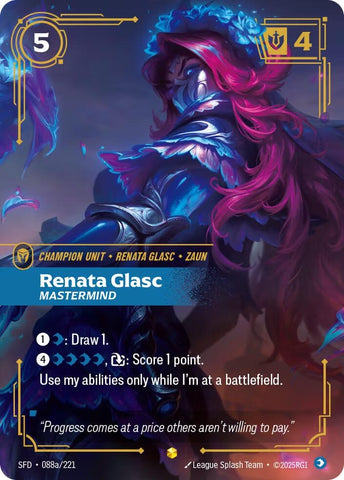 Renata Glasc - Mastermind (Alternate Art) (088a/221) (Spiritforged)