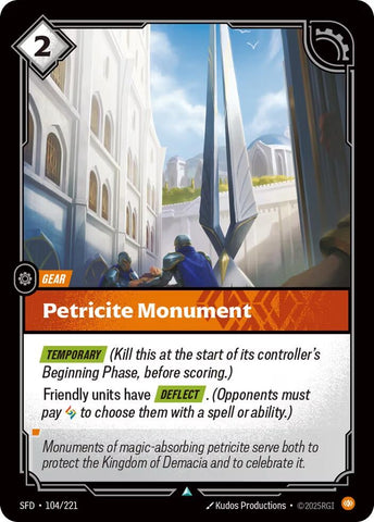 Image for Petricite Monument (104/221) (Spiritforged) - Riftbound: League of Legends Trading Card Game
