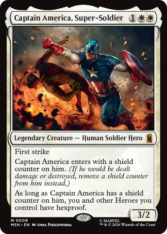 Image for Captain America, Super-Soldier (9) (Marvel Super Heroes) - Magic: The Gathering