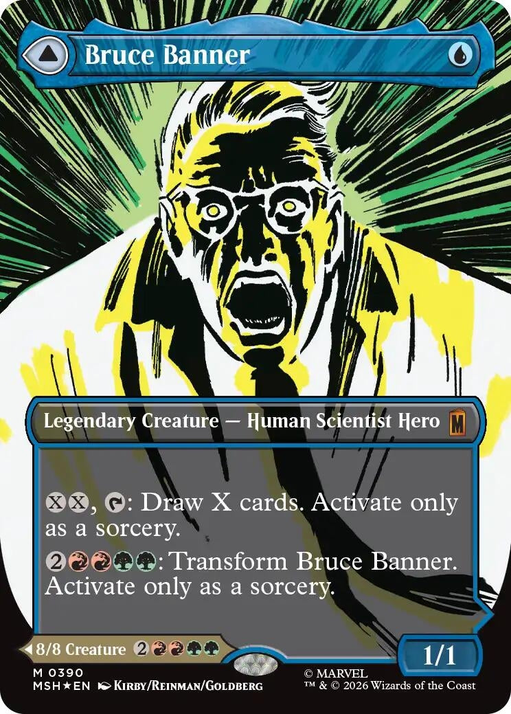 Image for Bruce Banner (Borderless) (390) (Marvel Super Heroes) - Magic: The Gathering