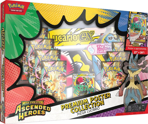 Mega Evolution: Ascended Heroes - Premium Poster Collection (Mega Lucario)