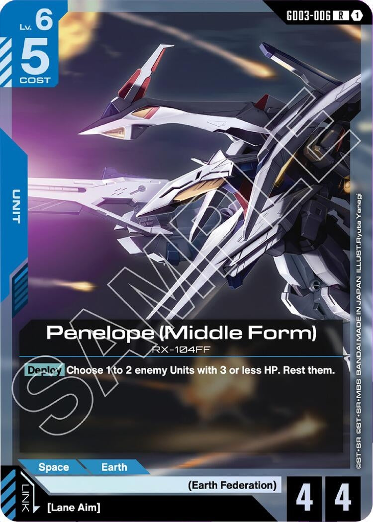Image for Penelope (Middle Form) (GD03-006) (Steel Requiem) - Gundam Card Game