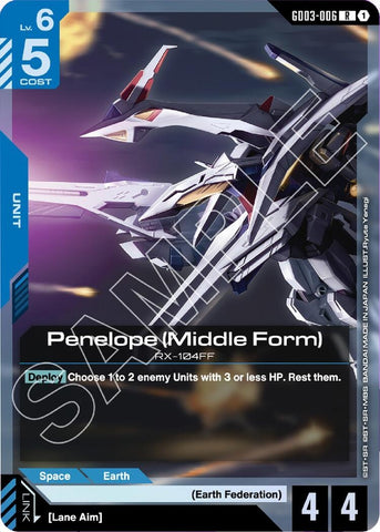 Image for Penelope (Middle Form) (GD03-006) (Steel Requiem) - Gundam Card Game