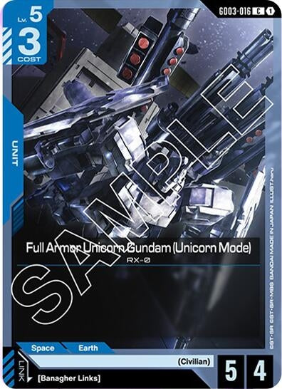 Image for Full Armor Unicorn Gundam (Unicorn Mode) (GD03-016) (Steel Requiem) - Gundam Card Game