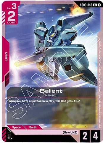Image for Balient (GD03-045) (Steel Requiem) - Gundam Card Game