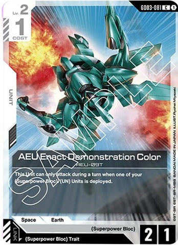 Image for AEU Enact Demonstration Color (GD03-081) (Steel Requiem) - Gundam Card Game