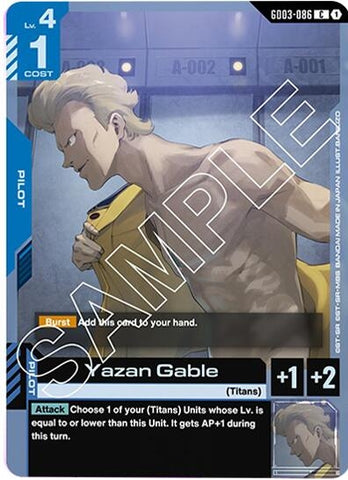 Image for Yazan Gable (GD03-086) (Steel Requiem) - Gundam Card Game