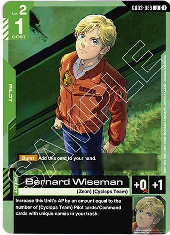 Image for Bernard Wiseman (GD03-089) (Steel Requiem) - Gundam Card Game