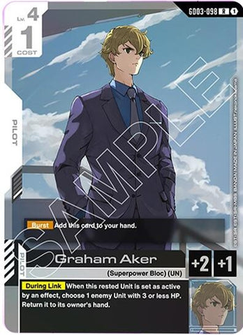 Image for Graham Aker (GD03-098) (Steel Requiem) - Gundam Card Game