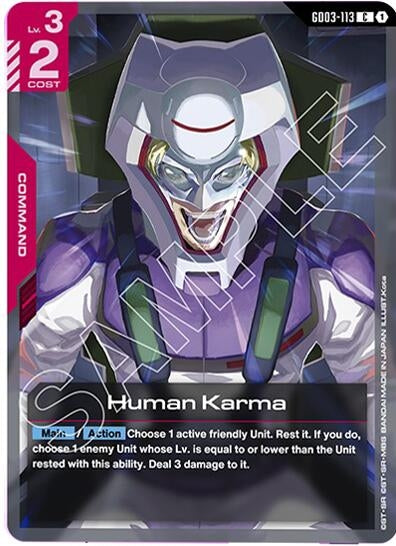 Image for Human Karma (GD03-113) (Steel Requiem) - Gundam Card Game