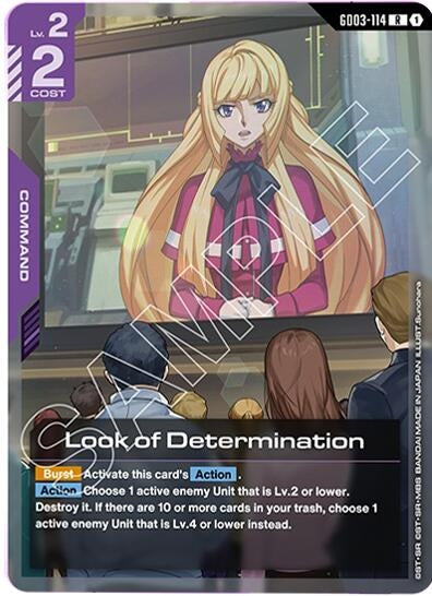 Image for Look of Determination (GD03-114) (Steel Requiem) - Gundam Card Game