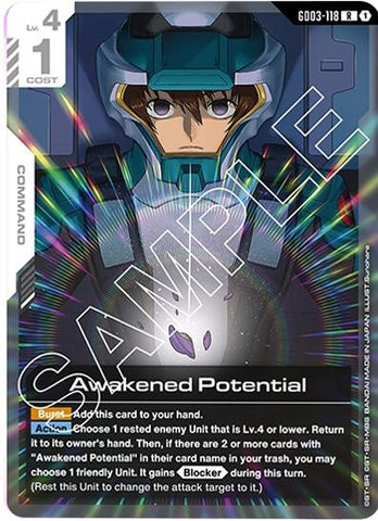 Image for Awakened Potential (GD03-118) (Steel Requiem) - Gundam Card Game