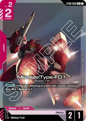 Image for Messer Type-F01 (C+) (ST08-004) (Starter Deck 08: Flash of Radiance) - Gundam Card Game