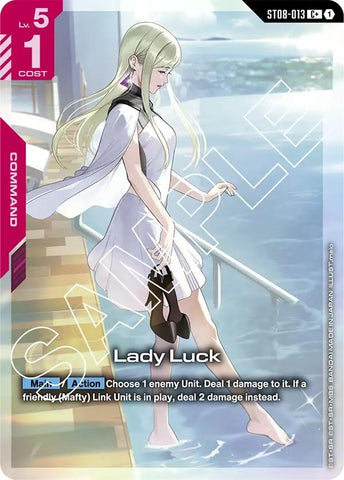 Image for Lady Luck (C+) (ST08-013) (Starter Deck 08: Flash of Radiance) - Gundam Card Game