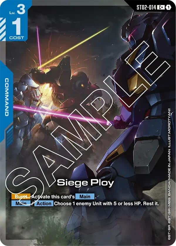 Image for Siege Ploy (C+) (ST02-014) (Starter Deck 08: Flash of Radiance) - Gundam Card Game