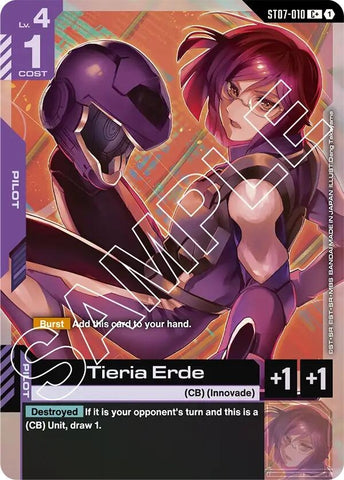 Image for Tieria Erde (C+) (ST07-010) (Starter Deck 07: Celestial Drive) - Gundam Card Game
