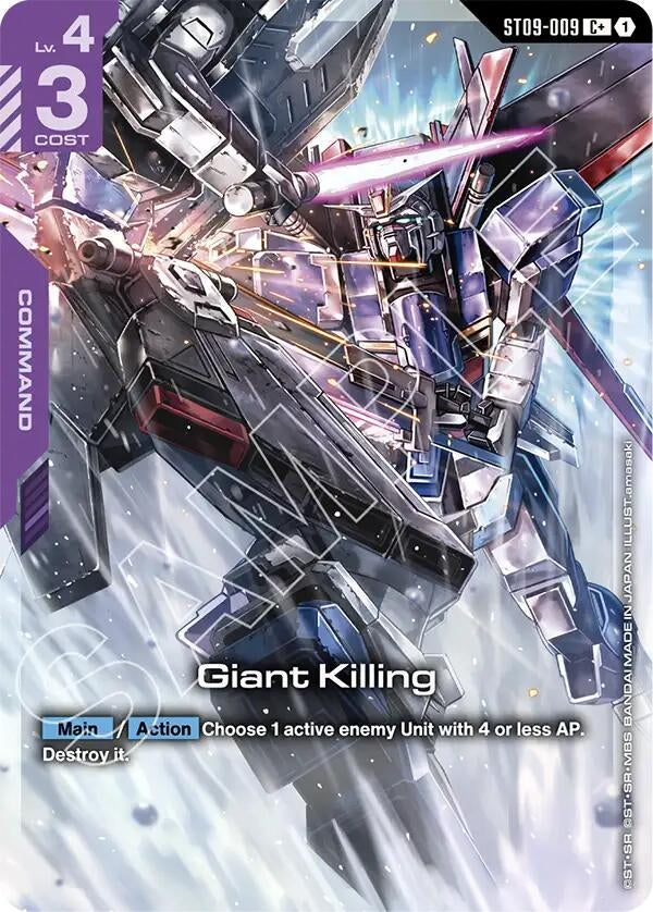 Image for Giant Killing (C+) (ST09-009) (Starter Deck 09: Destiny Ignition) - Gundam Card Game