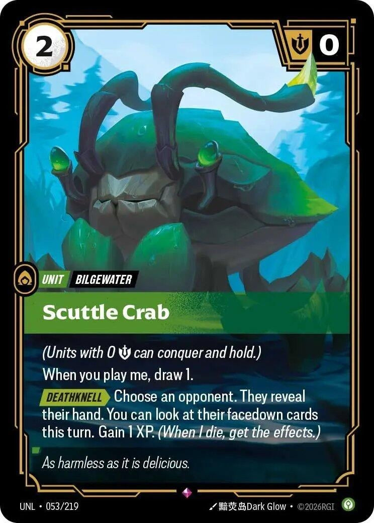Image for Scuttle Crab (053/219) (Unleashed) - Riftbound: League of Legends Trading Card Game