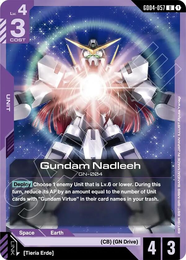 Image for Gundam Nadleeh (GD04-057) (Phantom Aria) - Gundam Card Game
