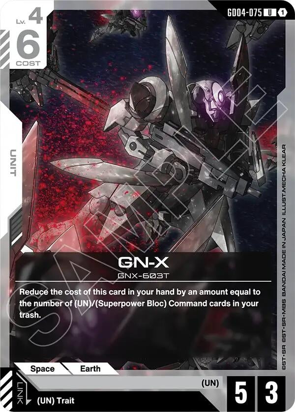 Image for GN-X (GD04-075) (Phantom Aria) - Gundam Card Game