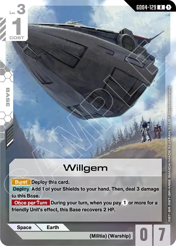 Image for Willgem (GD04-129) (Phantom Aria) - Gundam Card Game