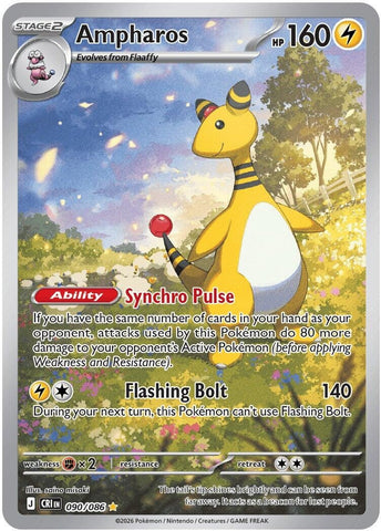 Image for Ampharos (090/086) (ME04: Chaos Rising) - Pokemon