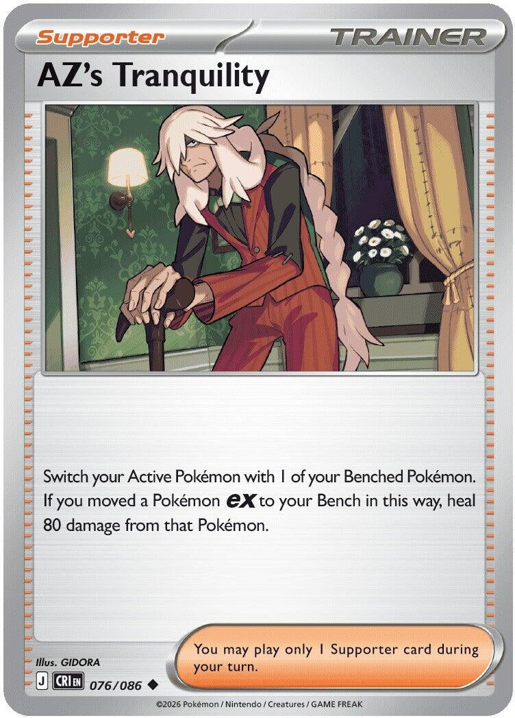 Image for AZ's Tranquility (076/086) (ME04: Chaos Rising) - Pokemon