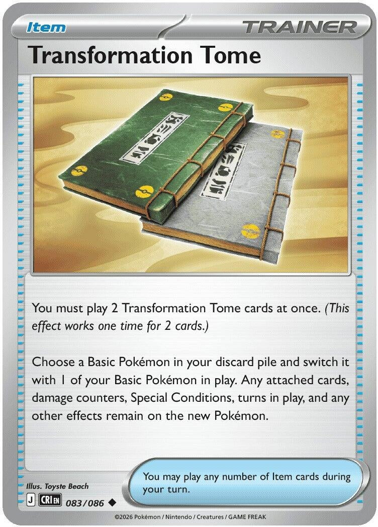 Image for Transformation Tome (083/086) (ME04: Chaos Rising) - Pokemon