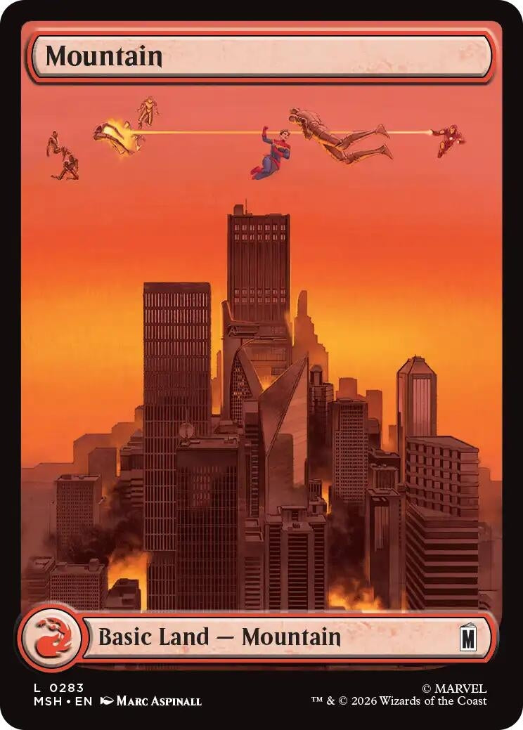 Image for Mountain (0283) (283) (Marvel Super Heroes) - Magic: The Gathering