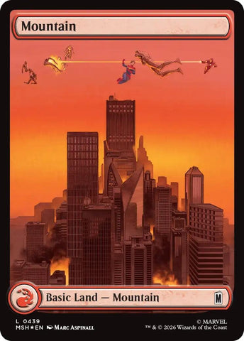 Image for Mountain (0439) (Surge Foil) (439) (Marvel Super Heroes) - Magic: The Gathering